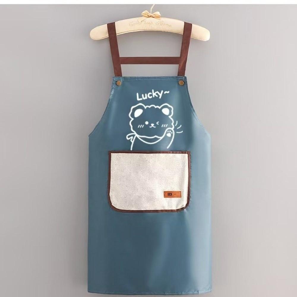 Waterproof Kitchen Apron Cartoon Household Apron Fashion Cooking Apron  Restaurant