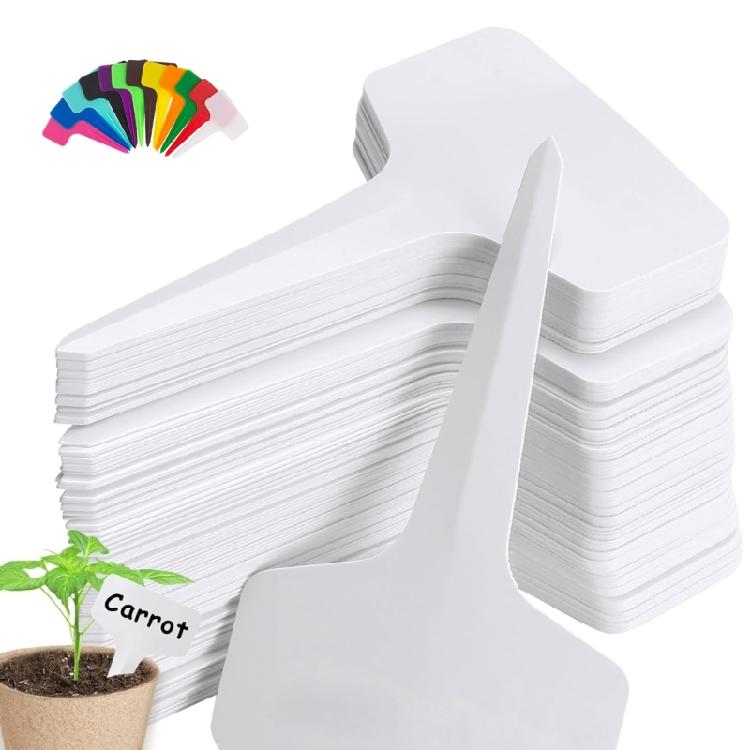 120Pcs Plant Label T-Shaped Garden Marker Name Plate Outdoor Plant Vegetable Seedling Waterproof Handwritten