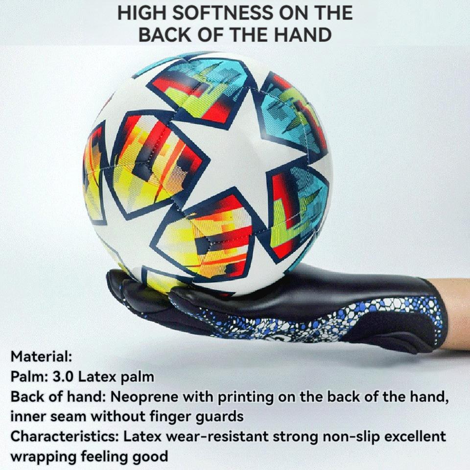 Loogdeel Professional Football Sports Goalkeeper Gloves Adult Children Goalkeeper Gloves Finger Protection Anti-slip Training