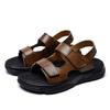 Fashion Fashion Men Split Leather Sandals Summer Outdoor Comfort Soft Sole Sandals Men Casual Hollow Out Breathable Beach Shoes Sandals