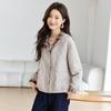 Petite Women's Trendy Plaid Patchwork Slimming Jacket