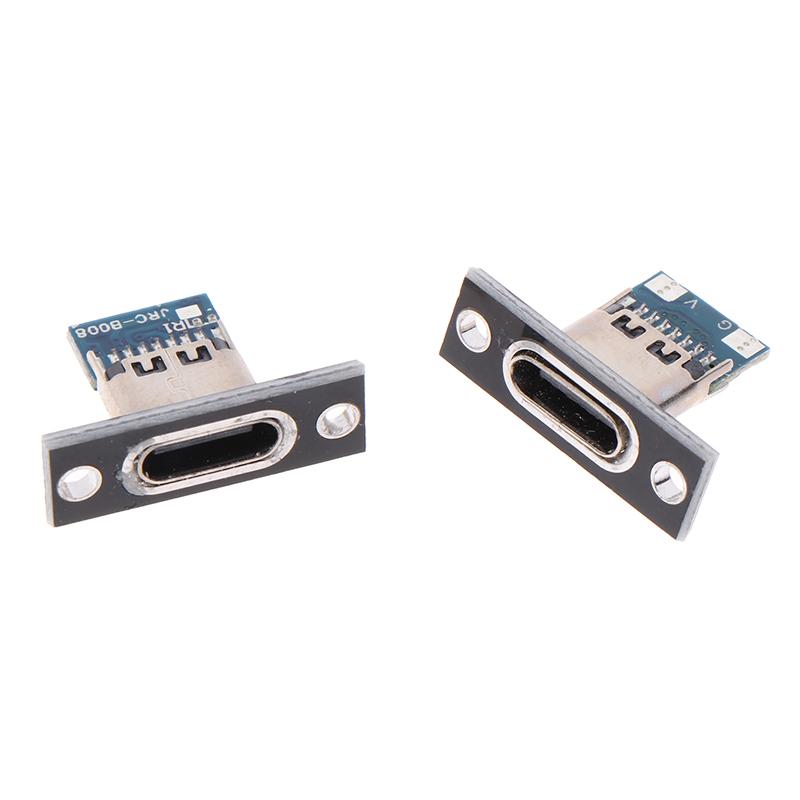 Charging Port Usb Type C Socket Connector 2Pin 2P 4P Waterproof Strip Line Of Solder Joint Female Connector Jack
