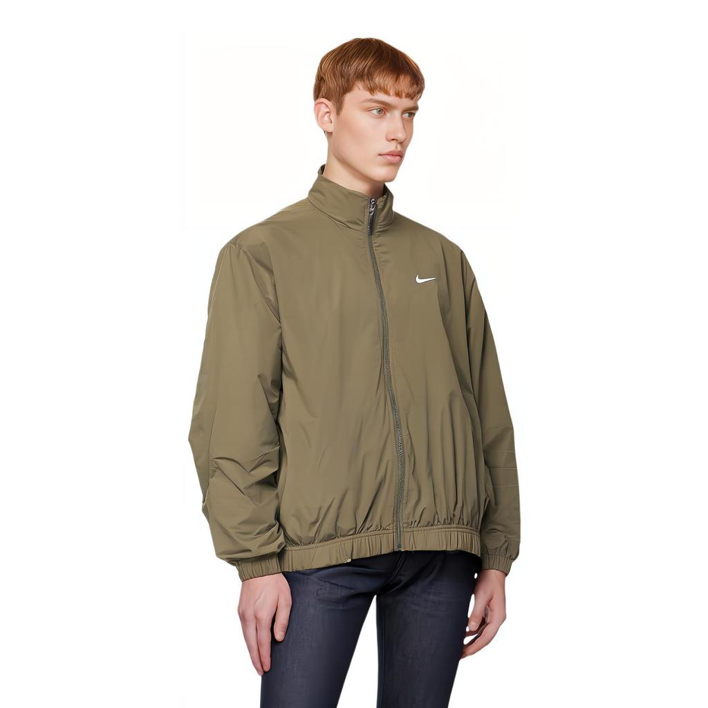 Nike Jackets Men's Olive Gray Stand Collar Moderate Other DA0311-081