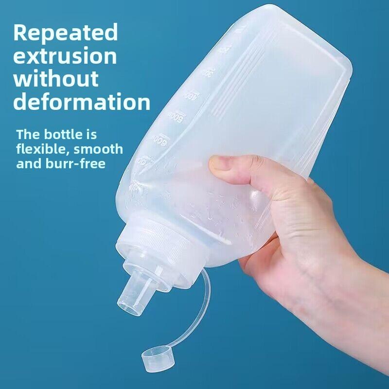 Plastic Squeeze Sauce Bottle Food Grade Jam Bottle Large Diameter Squeeze Bottle Ice Powder Stall Bottle Sauce Bottle Milk Tea Shop Commercial