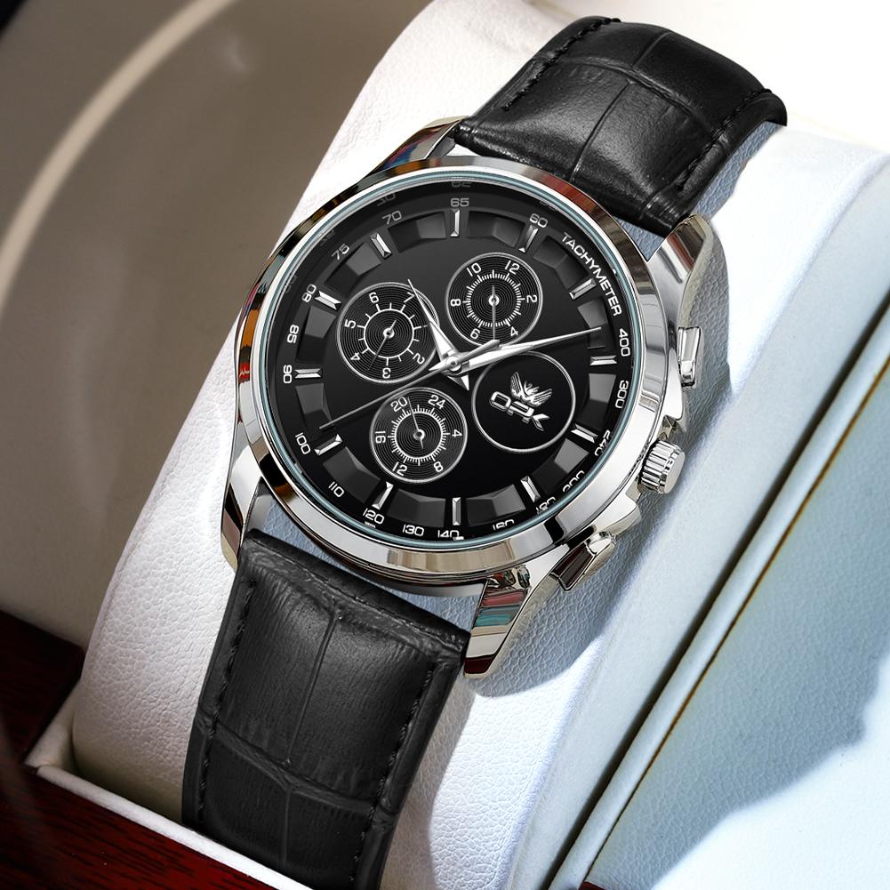 OPK 6032 Quartz Watches for Men Classic Trendy Chronograph Waterproof Luminous Men's Dress Wriswatches Original Brand Man Watch