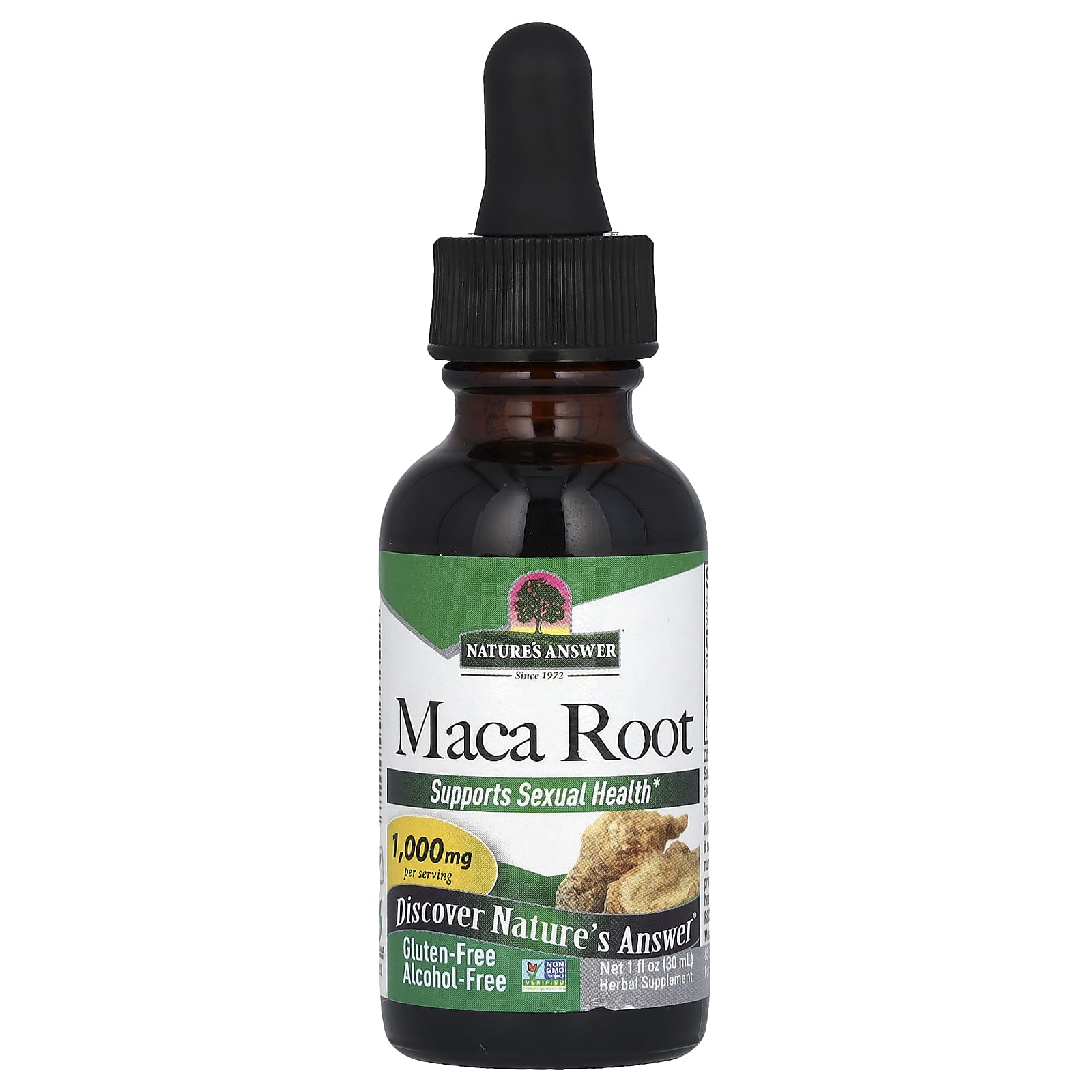

Nature S Answer, Maca Root, Alcohol Free, 1,000Mg, 30Ml(1Fl Oz)