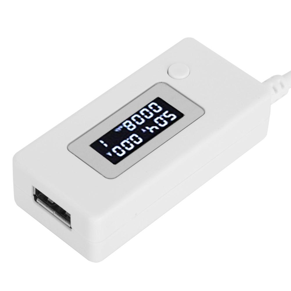 LCD Display Backlight USB Detector Ammeter Voltmeter Charging Capacity Tester Meter 4-30V