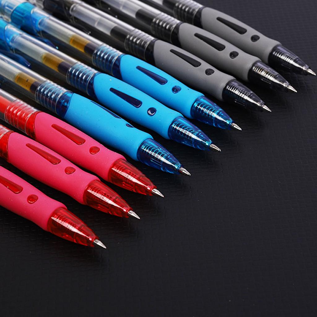 Kugelschreiber Einziehbarer Kugelschreiber Neutraler Stift 0,5 mm Studenten Schreibstifte für Schule Büro Rot