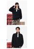 Women's Casual Color Block Stand Collar Half-Zip Hoodie, Early Autumn, Heavyweight 380g Composite Cotton, Loose Fit, Versatile Style