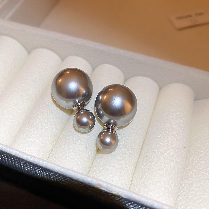 Real Gold Plated 925 Silver Needle Earrings, Natural Freshwater Pearl Flower Drop Earring, Elegant Floral Dangle Stud Earrings For Women Wedding Party