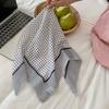 Fresh And Simple Women's Scarf Korean-style Artistic Headscarves Trendy Small Square Scarves