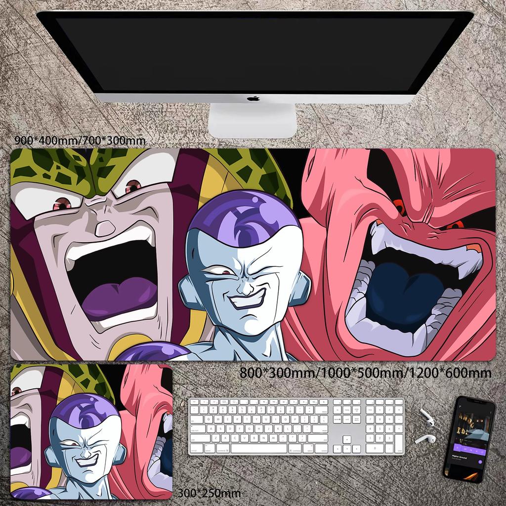 Skórzana podkładka pod mysz do biura Wysoka rozdzielczość Drukowanie Dragon Ball Mata na biurko Uroczy Son Goku Zablokowana krawędź Duży Pogrubiony Mata na biurko komputerowe Podkładka do pisania Klawiatura