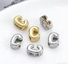 1pc Alphabet Bead Polished Design Mini 3D Bubble 26 Letter Charm for DIY Necklace Bracelet Jewelry Making