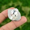 Natural Chrysoprase Gemstone Promise Adjustable Ring 925 Silver For Girls