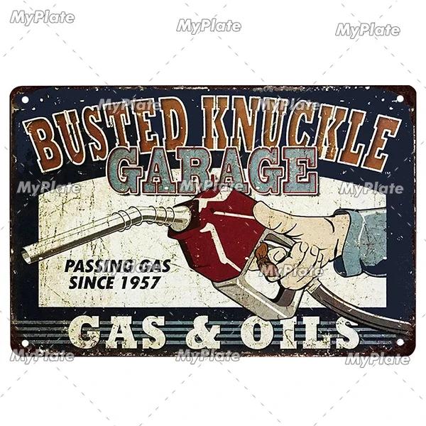 Hot Rod Garage Vintage Metal Sign Tin Sign Vintage  Decoration Plaque Home Wall Decor Bar Sign Home Decor Poster Drop Shipping