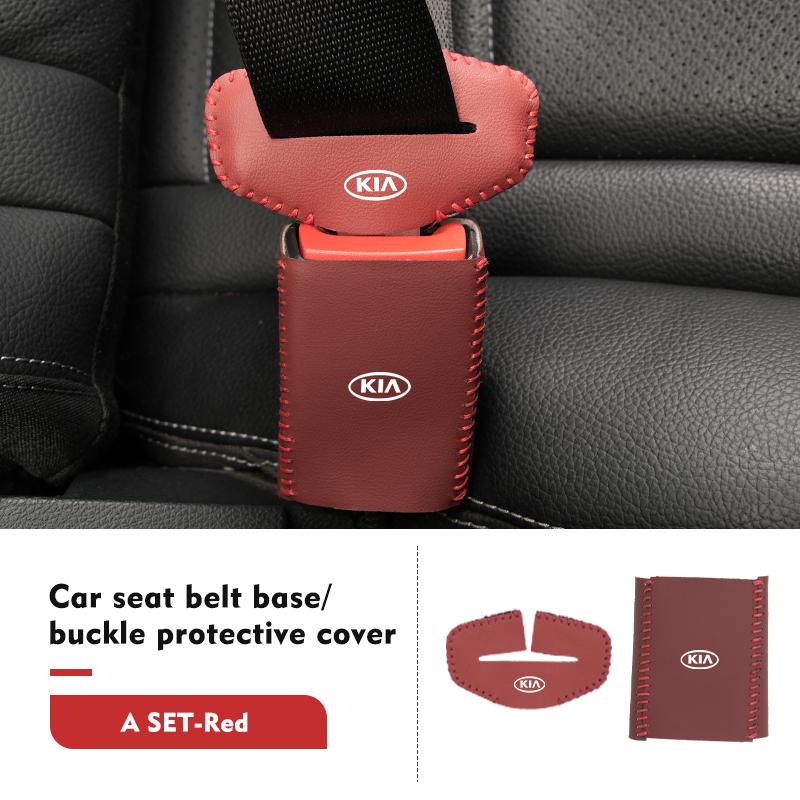 Universal Car Seat Belt Buckle Clip Protector Anti-Scratch Cover For KIA K5 K2 Rio Optima Sportage Venga Sorento Stonic Forte
