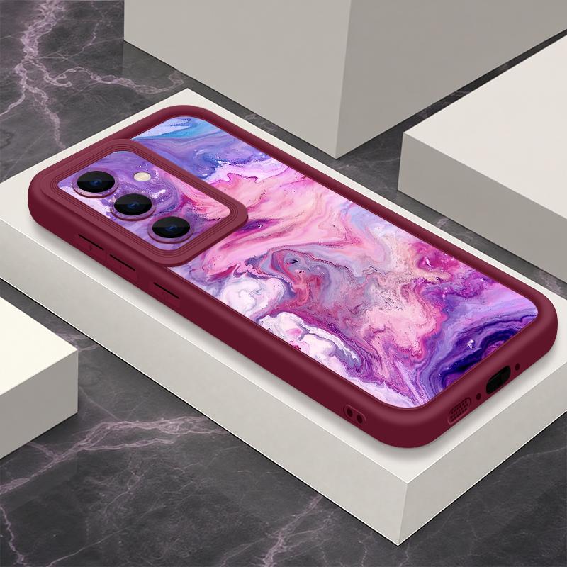 Colorful Marble Case For Samsung A18 A57 A37 A27 A17 A56 A36 A26 A16 A55 A54 5G S21 S22 S23 S24 S25 FE S26 Ultra Shockproof Bumper Cover