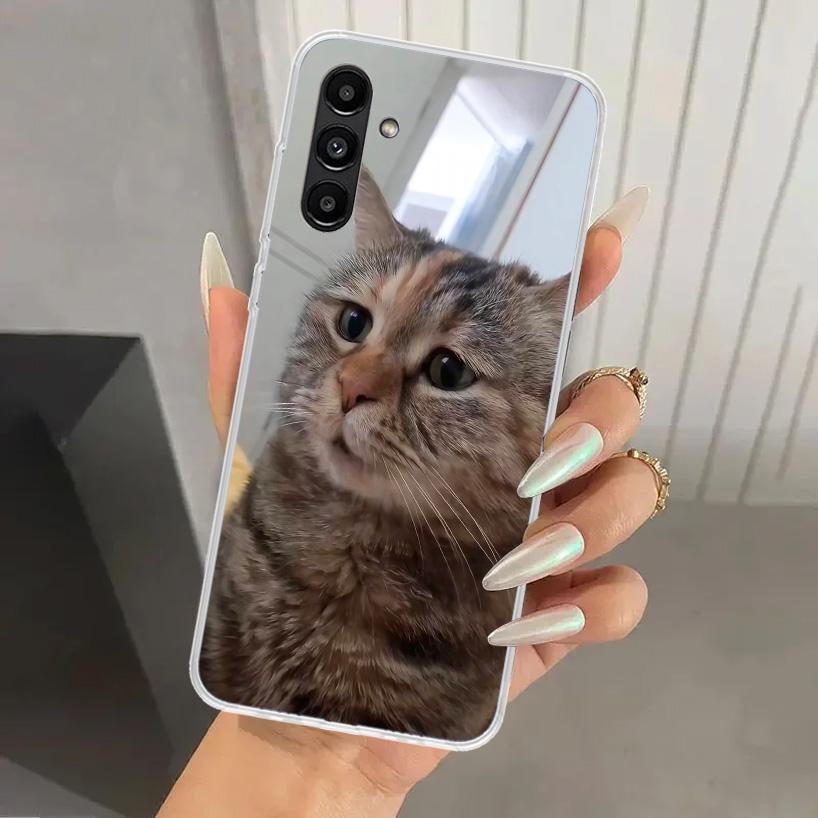 Pet Cat Funny Memes Phone Case for Samsung Galaxy A17 A16 A37 A26 A36 A57 A56 A15 A25 A35 A55 A14 A24 A34 A54 A13 A23 A33 A53 Ga