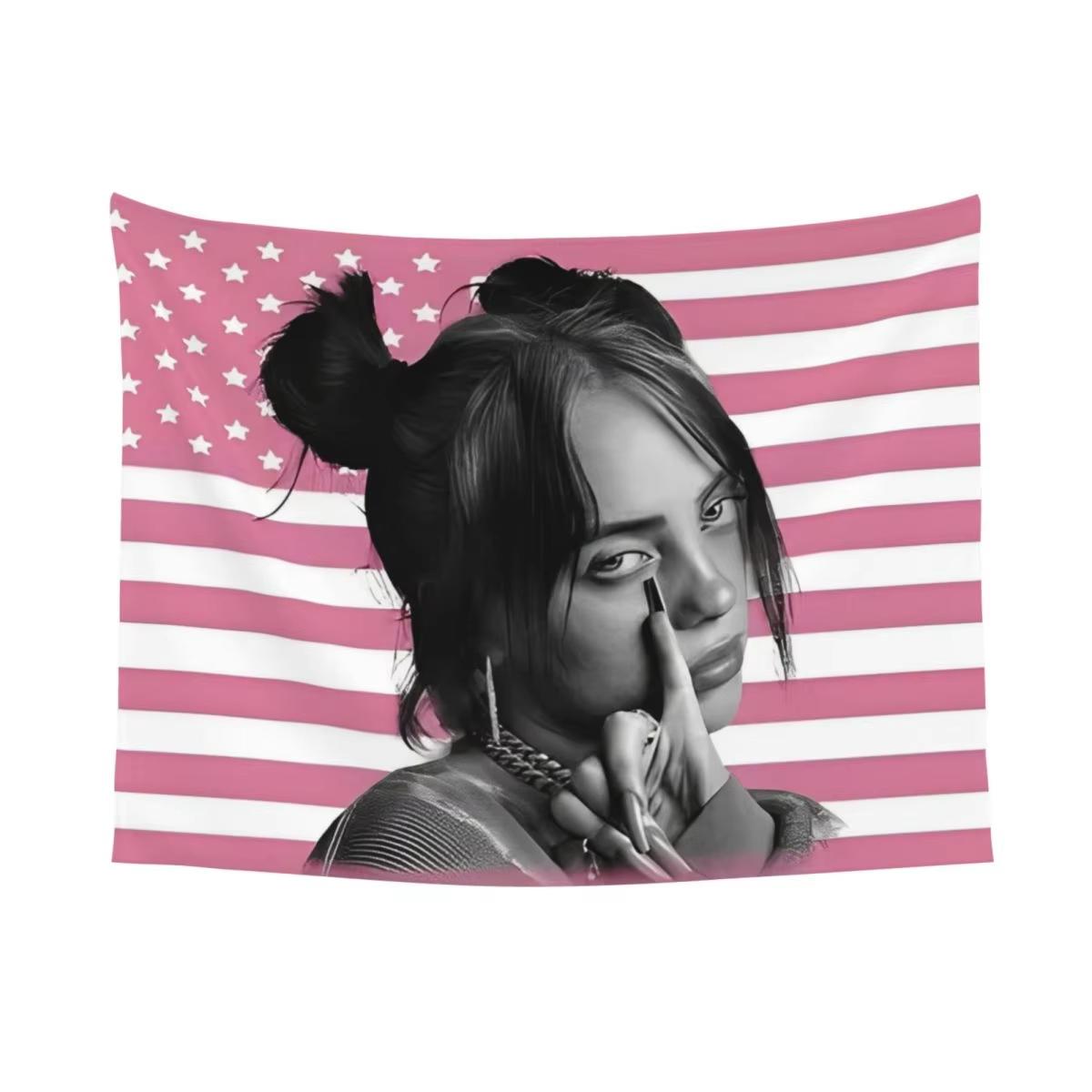 Билли Винтаж Ретро Американский Флаг Гобелен Хиппи Триппи Мечтательный Настенный Декор для Спальни Гостиной Комнаты в Общежитии 74x94cm(29x37in)