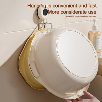 Creative Dopamine Suction Cup Hook Multi-functional No-punch Washbasin Hook Storage Rack Home