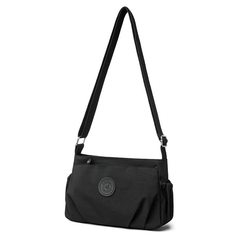 Damen Mehrschichtige Umhängetasche  Stilvolle einfarbige Geldbörse mit mehreren Fächern, perfekt für Pendeln, Reisen & Einkaufen