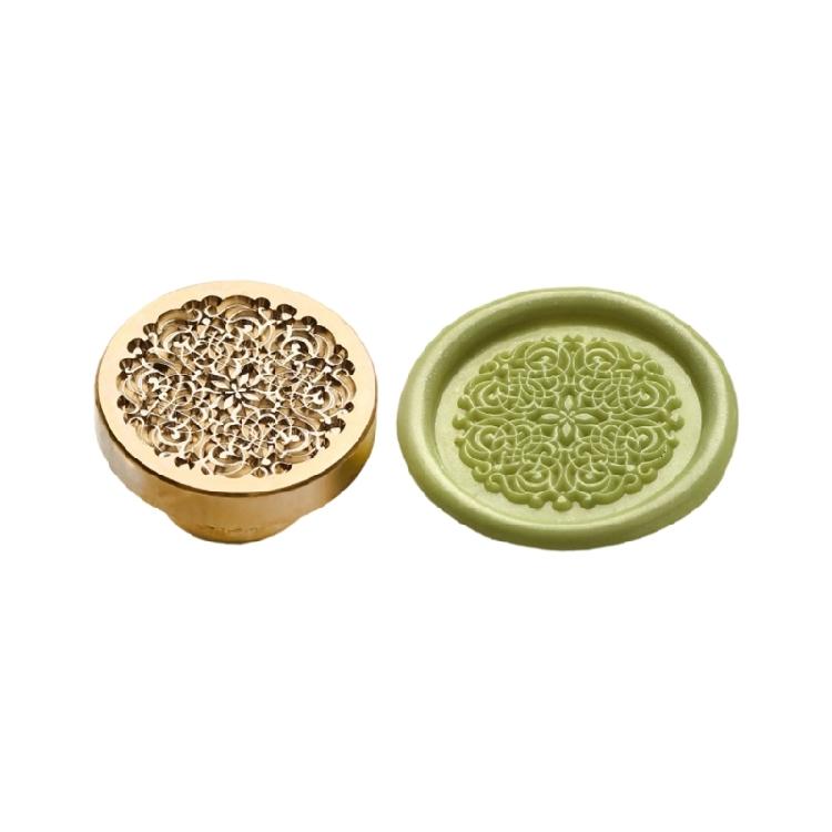 Flower Embossed Wax Seal Stamp Metal Sealing Stamp Head for Seal Envelope Valentines Card Wedding Invitation Wine Bottle