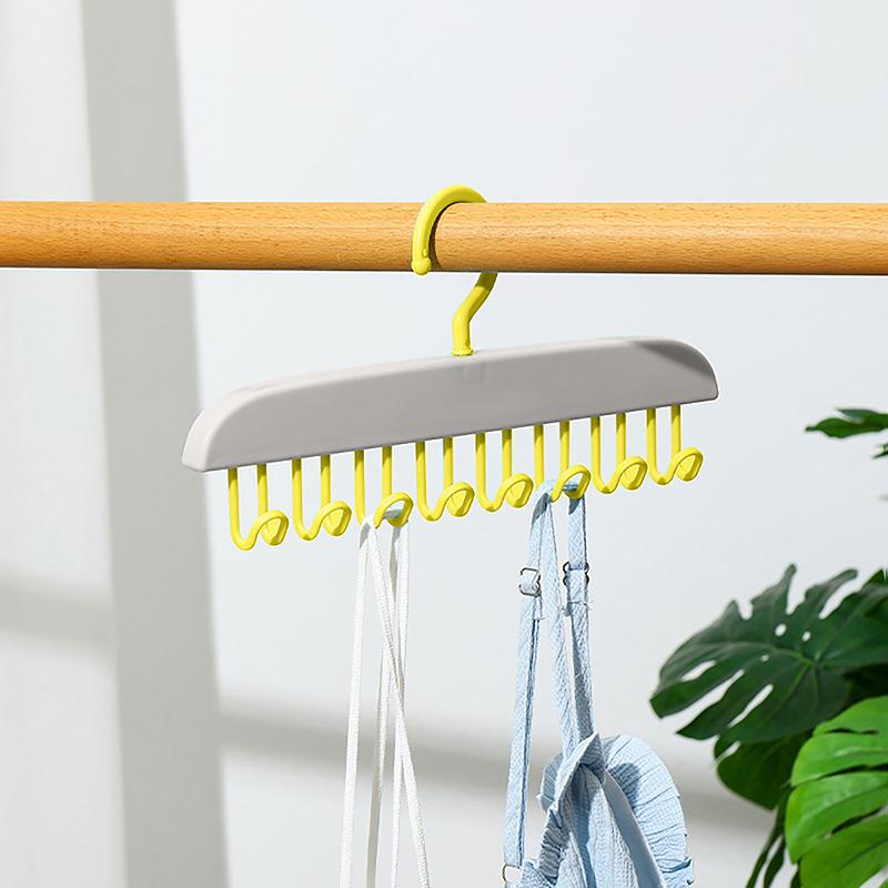 Sling Wave Hanger Bowtie Belt Hook Multifunctional Scarf Holder Clothes Underwear Non-Slip Storage Rack Hanger Hooks