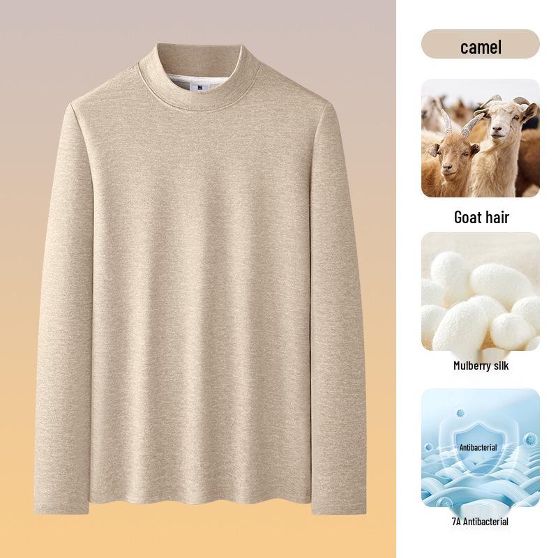 Men's Plush Double-Sided Long-Sleeve Thermal Base Layer Top