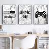 Nordic Poster HD Print Canvas Painting New Design Boys Game Black Illustration Gamer Quotes Wall Art Kids Art Picture Home Decor