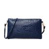Patent Leather Bag Trendy Shoulder Bag  Women's Japanese and Korean Coin Bag  Crocodile Pattern Crossbody Bag  Mobile Phone Coin Wallet