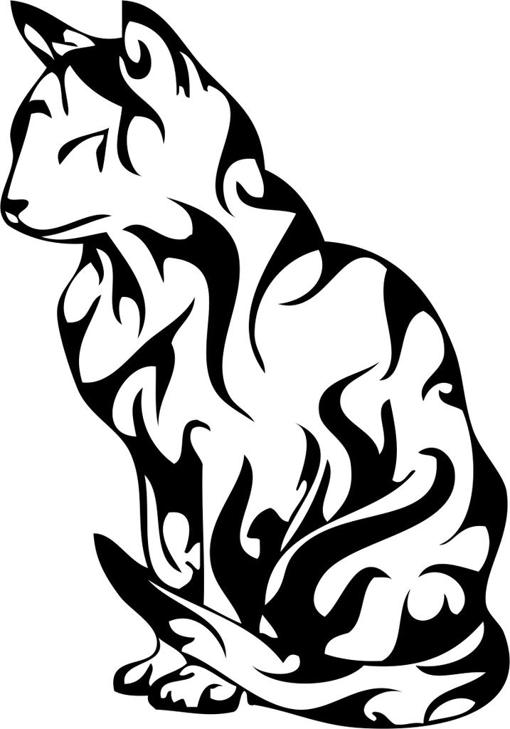 Printtoo Wooden Rubber Stamp Cat Pattern Scrap-booking Craft Textile Square Stamps-2 X 2