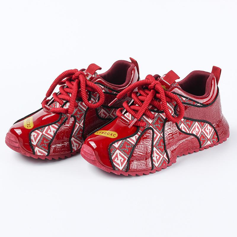 2024 Spring  Autumn New Versatile Fashion Men's Casual Shoes Leather Cloth Colored Youth Chinese Style Comfortable Sports Shoes