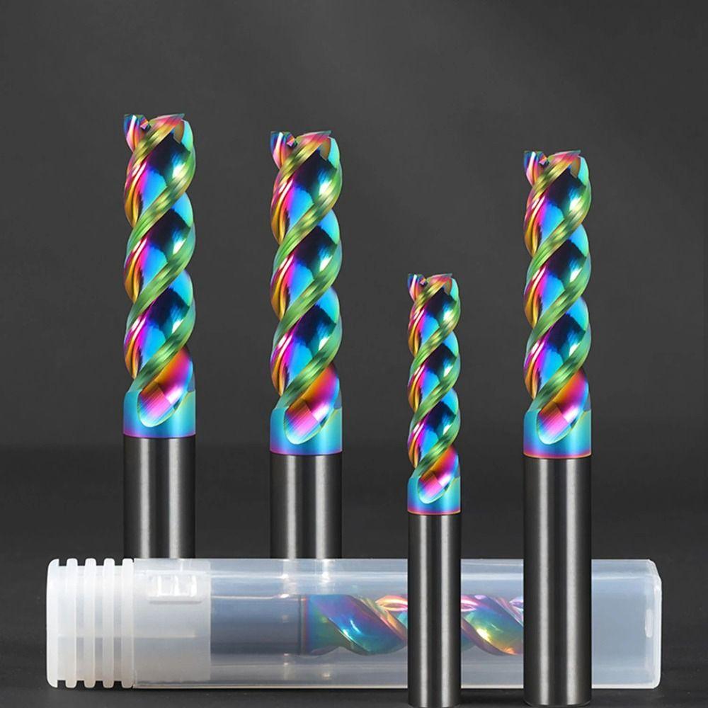 HRC65 Metal Milling U-groove CNC Carving Bit Special CNC 3 Flute End Mill