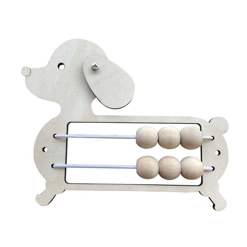 Montessori Busy Board DIY Accessories Mirror Animal Gear Cloud Learning Toy Puzzle Kindergarten Education Hourgl Brain Game Toy