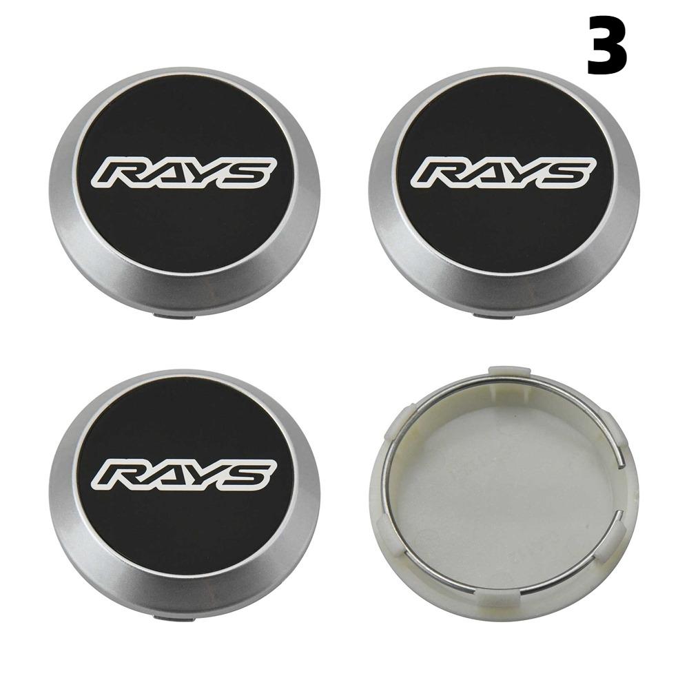 DBS3 4PCS New 64MM OD / 60MM ID Cap For Rims RAYS VOLK VR GRAM Emblem Wheel Center Cap Sport Car Logo Wheel Cover Hub caps
