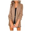 Open Casual Womens Front Lapel Cardigan Long Sleeve Work Office Suit Jacket Coat