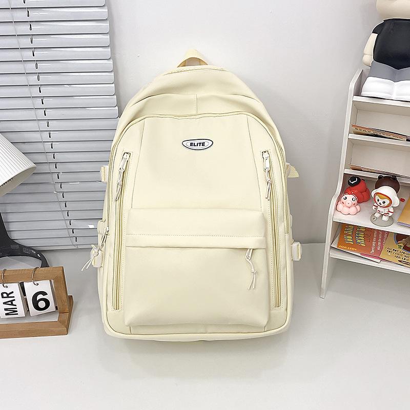 Schoolbag wholesale simple trend waterproof large capacity backpack female shoulder casual lulu bag student schoolbag junior high school students new