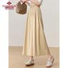 Yu Zhaolin Women's Summer Cropped Wide-Leg Casual Pants Y52X067