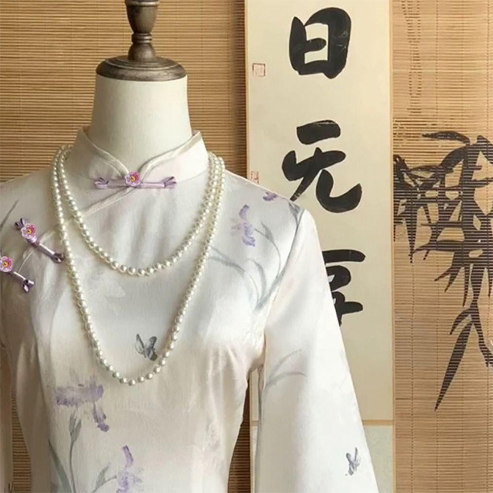 5 sztuk Kwiatowe Guziki Cheongsam Dekoracyjne Chińskie Węzły Guziki do Ubrań Kolorowe Zapięcia do Ubrań Guziki