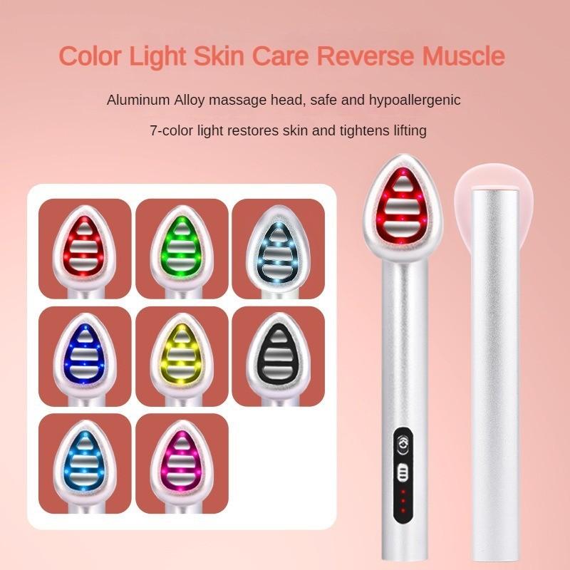 Elektrisches Fairy Stick-Einführungsgerät EMS-Mikrostrom-Lifting- und Straffungsmassagegerät Farblicht-Augenschönheitsinstrument