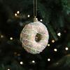 Christmas Hanging Decoration Glittery Angel Santa Claus Ornament Lightweight Xmas Decoration with Hanging Loop for Christmas Tree Door Mantel Decor
