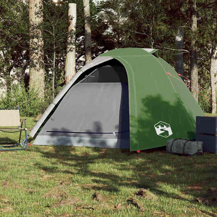 Camping Tent - vidaXL - 4 Persons - Waterproof - Green - Lightweight and Portable
