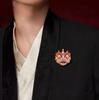 1Pc Classical Elegant Lion Brooch Pin Chinese Aesthetics Retro Personalized Jewelry Accessories Trendy Charm Gift Spread Culture