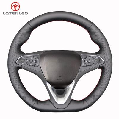 כיסוי הגה לרכב מעור PU שחור לאופל אסטרה 2015-2021 Corsa Combo Mokka 2018-2021 Grandland X Insignia CT 2017-2021
