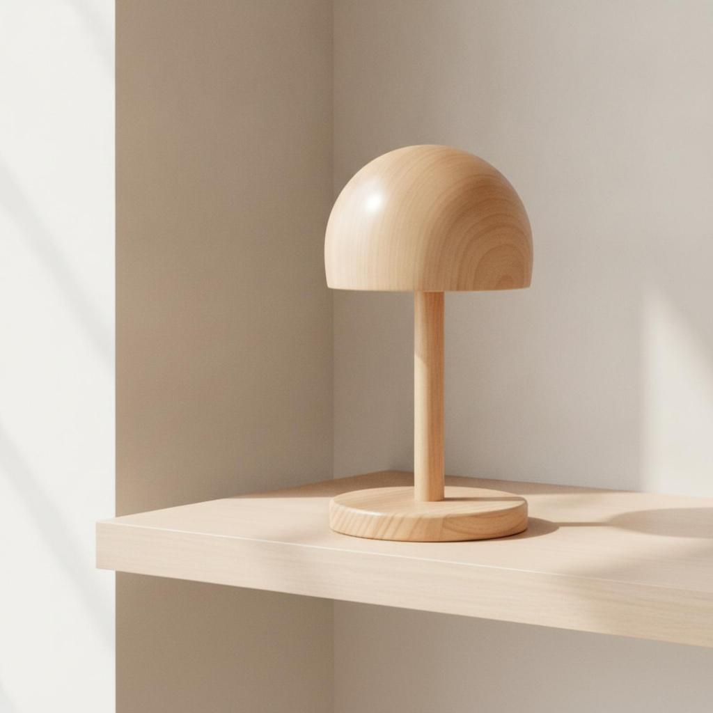Hat Display Stand with Round Base Wooden DomeShaped for Retailers, Collectors,