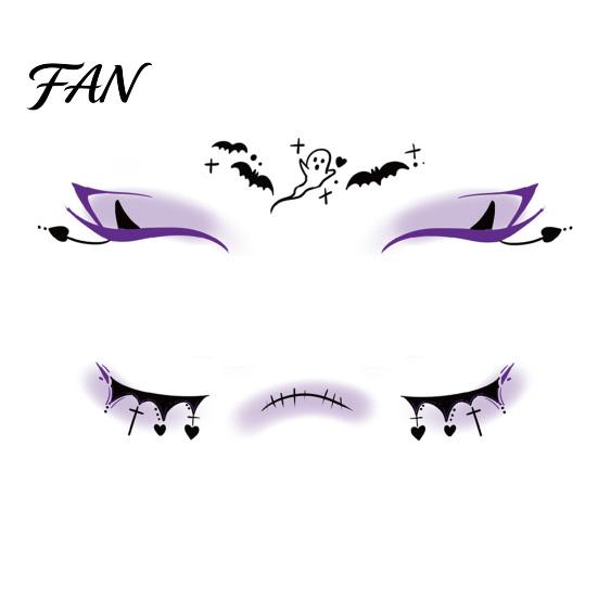 Scary Makeup Kits for Adults Halloween Face Tattoo Stickers, Waterproof Decals Party, Facial Stickers Temporary Wound Scar Body Art Kids Cosmetic