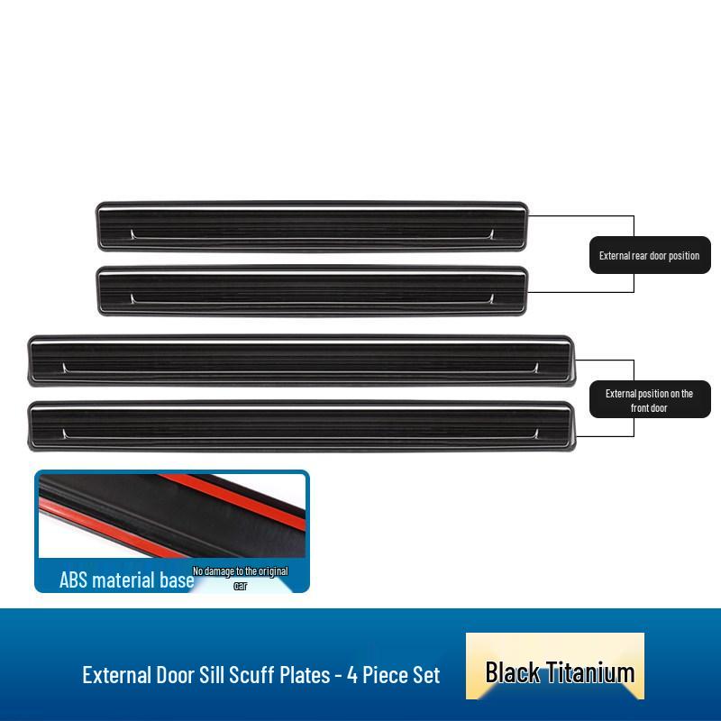 

Door Sill Scuff Plates with Welcome Pedal Protection for 2023-2026 Ford Edge L Ford Edge 2023-2026