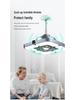 Remote Control Lifting Chandelier & Air Purifier for Chess, Card, and Mahjong Rooms