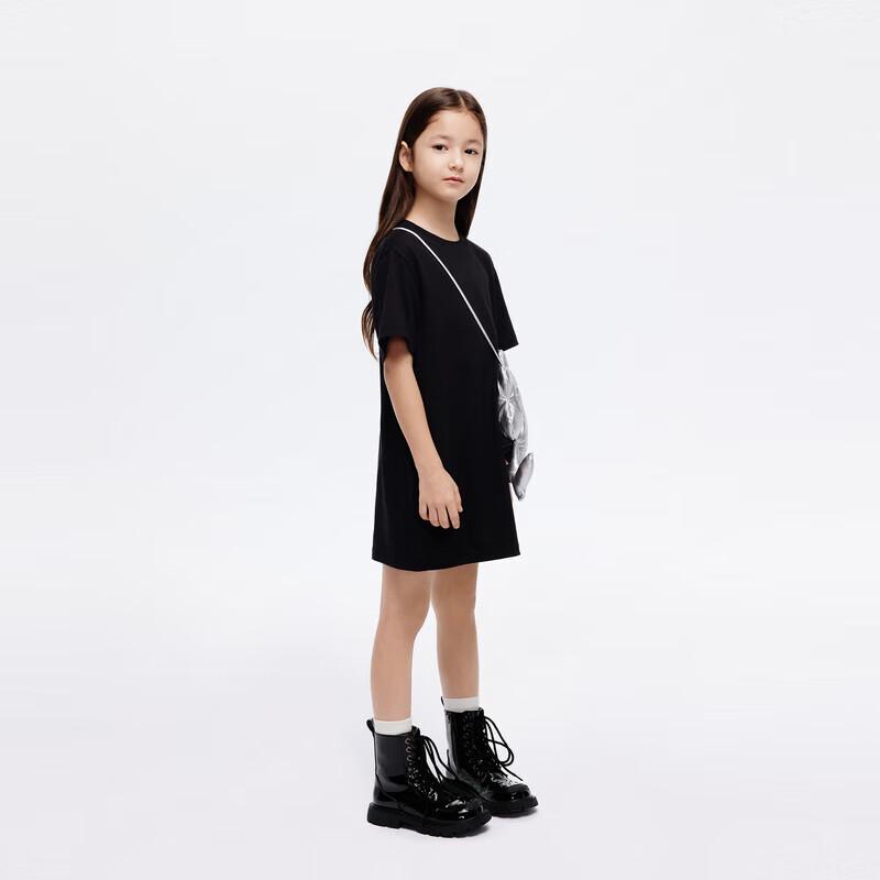 little MO&Co. Girls  Summer Moisture-Wicking T-Shirt Dress 120