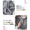 [Air Buy] tie dye pattern hoodie ladies Relaxing oversize pullover hooded Lazy Rakuchin gray 5S-A13-GYXL